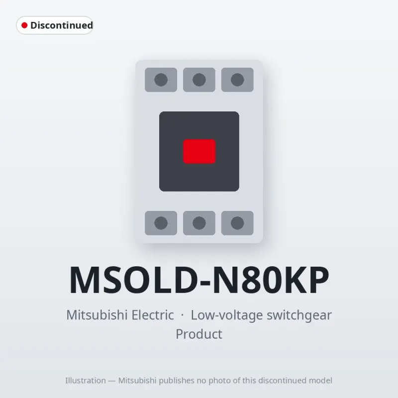 MSOLD-N80KP Mitsubishi Low-voltage switchgear Magnetic Starter