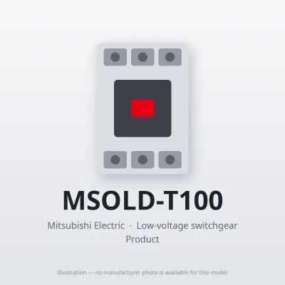 MSOLD-T100 Mitsubishi Low-voltage switchgear Magnetic Starter
