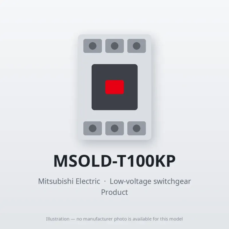 MSOLD-T100KP Mitsubishi Low-voltage switchgear Magnetic Starter
