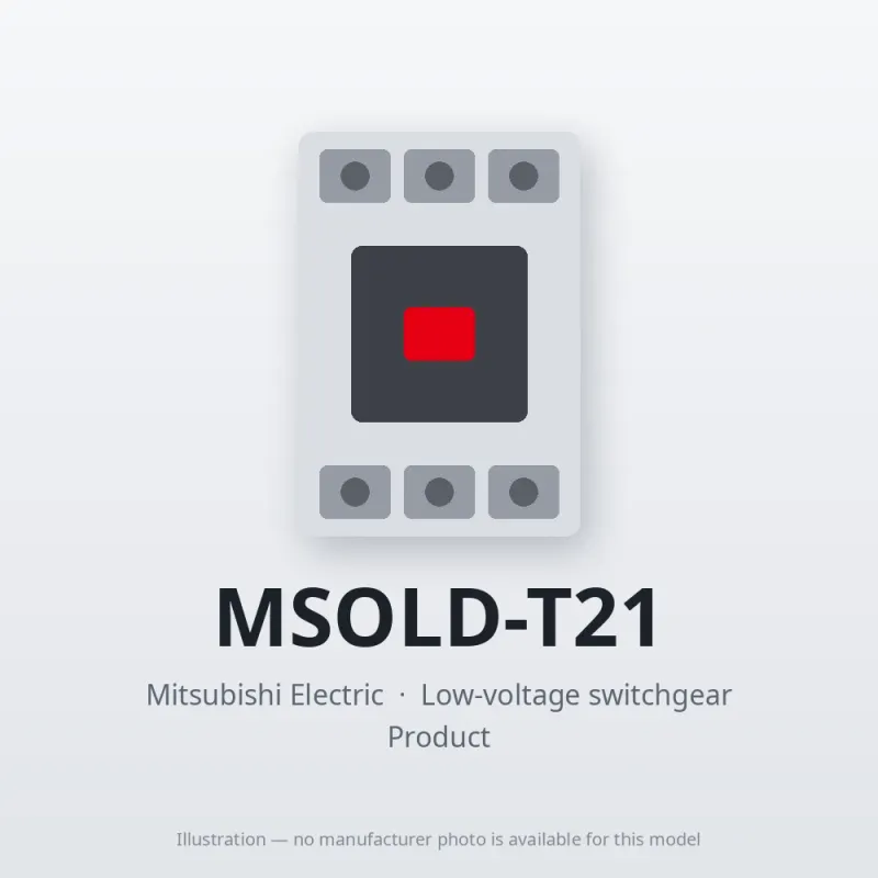 MSOLD-T21 Mitsubishi Low-voltage switchgear Magnetic Starter