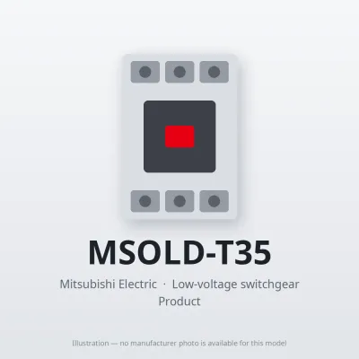 MSOLD-T35 Mitsubishi Low-voltage switchgear Magnetic Starter