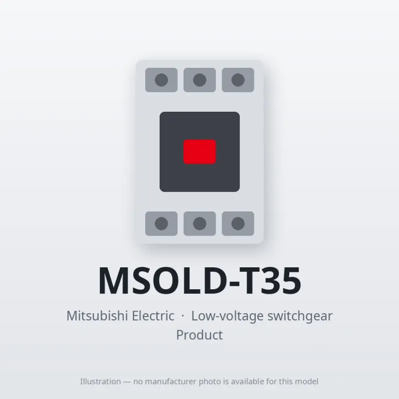 MSOLD-T35 Mitsubishi Low-voltage switchgear Magnetic Starter