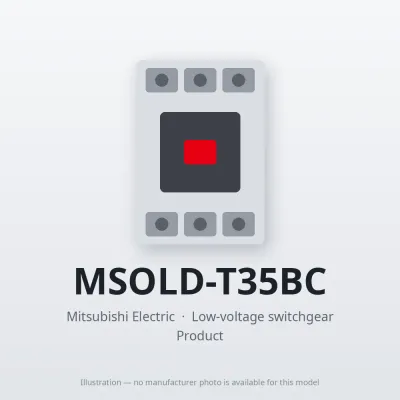 MSOLD-T35BC Mitsubishi Low-voltage switchgear Magnetic Starter