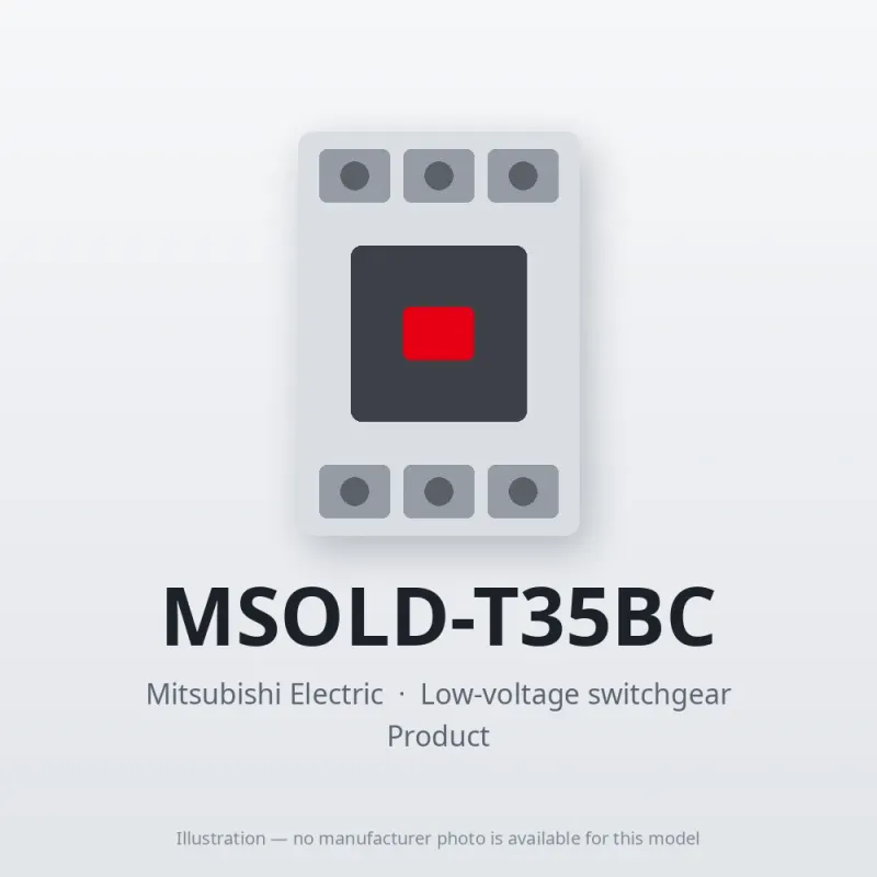 MSOLD-T35BC Mitsubishi Low-voltage switchgear Magnetic Starter