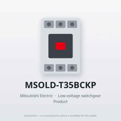 MSOLD-T35BCKP Mitsubishi Low-voltage switchgear Magnetic Starter