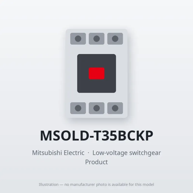 MSOLD-T35BCKP Mitsubishi Low-voltage switchgear Magnetic Starter