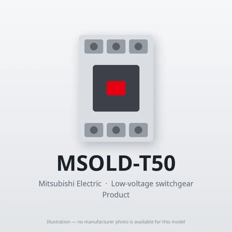 MSOLD-T50 Mitsubishi Low-voltage switchgear Magnetic Starter