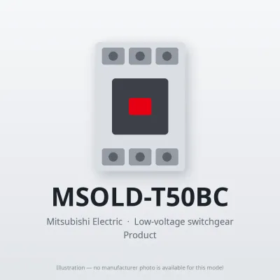 MSOLD-T50BC Mitsubishi Low-voltage switchgear Magnetic Starter