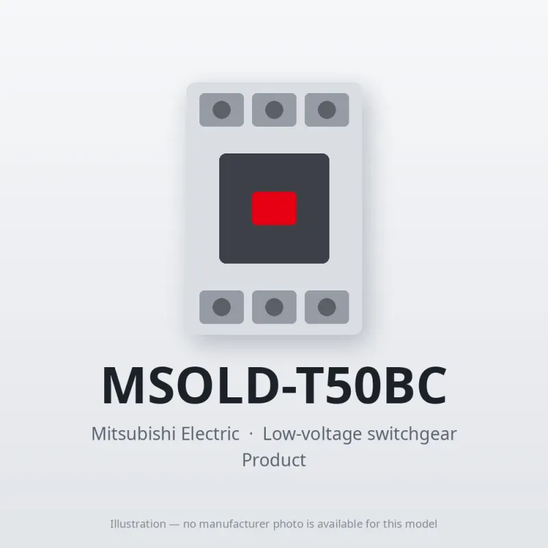 MSOLD-T50BC Mitsubishi Low-voltage switchgear Magnetic Starter