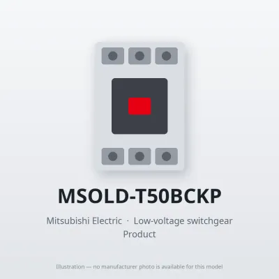 MSOLD-T50BCKP Mitsubishi Low-voltage switchgear Magnetic Starter