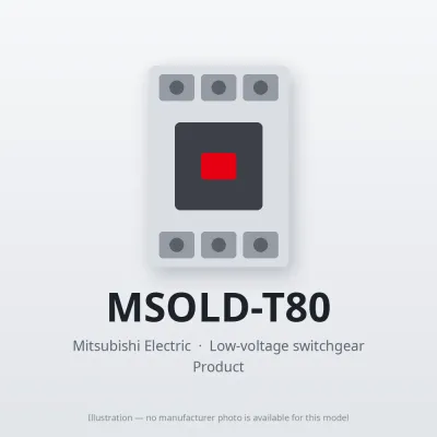 MSOLD-T80 Mitsubishi Low-voltage switchgear Magnetic Starter