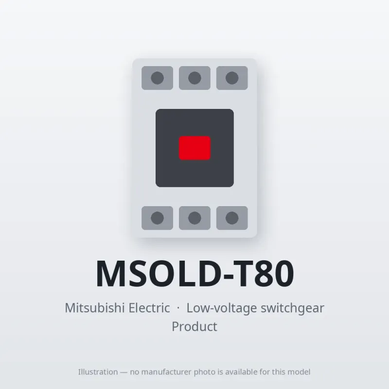 MSOLD-T80 Mitsubishi Low-voltage switchgear Magnetic Starter