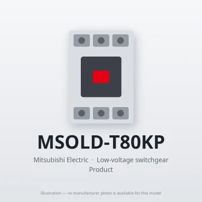 MSOLD-T80KP Mitsubishi Low-voltage switchgear Magnetic Starter