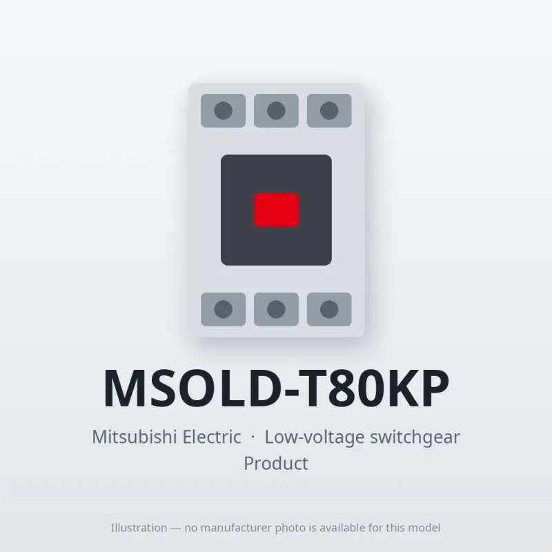 MSOLD-T80KP Mitsubishi Low-voltage switchgear Magnetic Starter