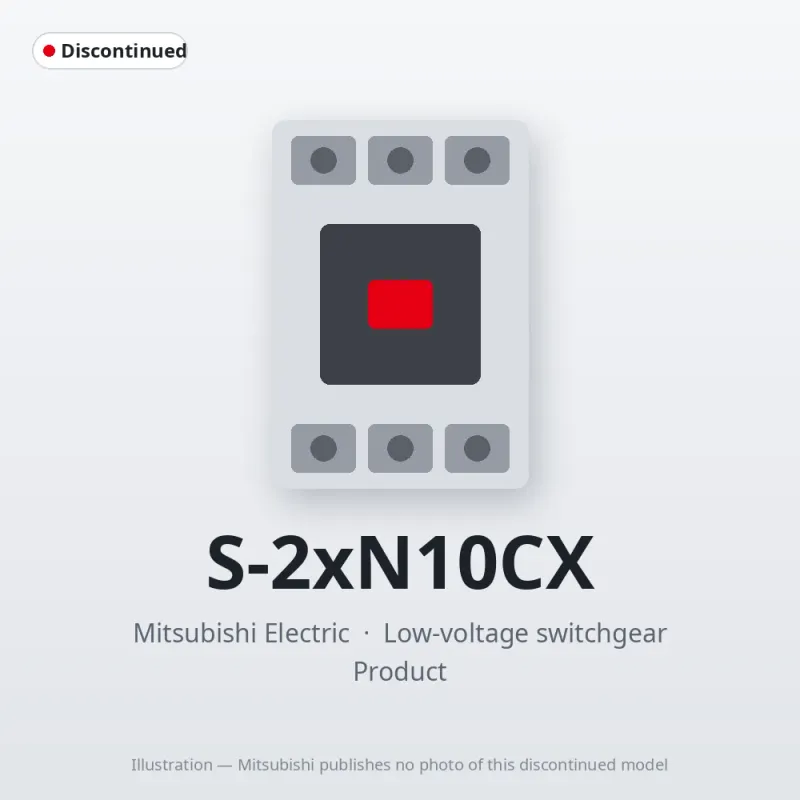 S-2xN10CX Mitsubishi Low-voltage switchgear Magnetic Contactor