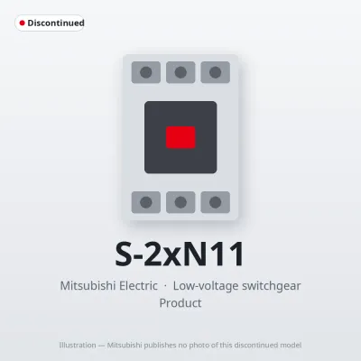 S-2xN11 Mitsubishi Low-voltage switchgear Magnetic Contactor