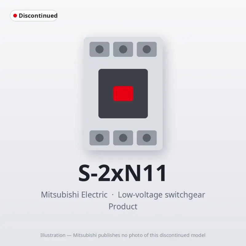 S-2xN11 Mitsubishi Low-voltage switchgear Magnetic Contactor