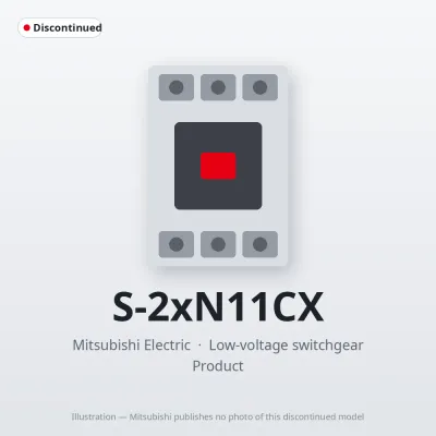 S-2xN11CX Mitsubishi Low-voltage switchgear Magnetic Contactor