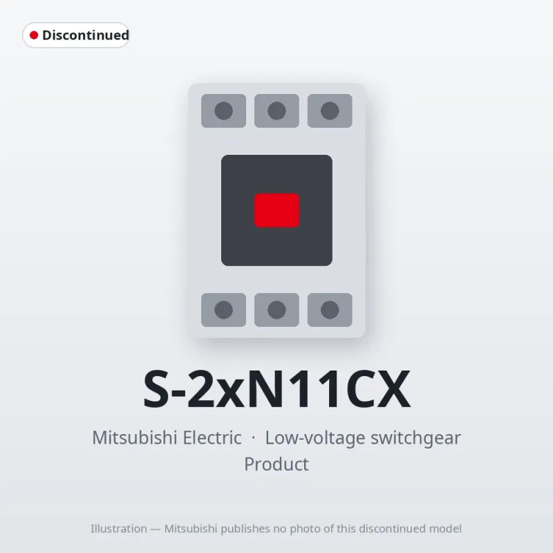 S-2xN11CX Mitsubishi Low-voltage switchgear Magnetic Contactor