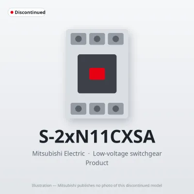 S-2xN11CXSA Mitsubishi Low-voltage switchgear Magnetic Contactor