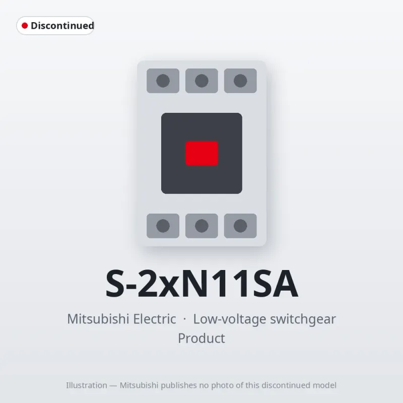 S-2xN11SA Mitsubishi Low-voltage switchgear Magnetic Contactor