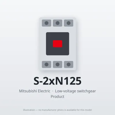 S-2xN125 Mitsubishi Low-voltage switchgear Magnetic Contactor