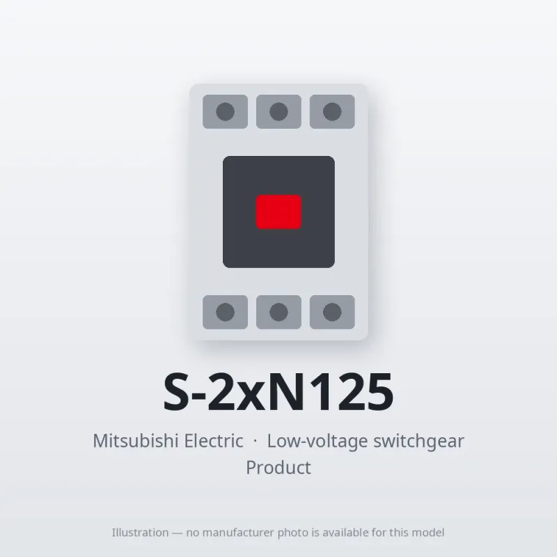 S-2xN125 Mitsubishi Low-voltage switchgear Magnetic Contactor