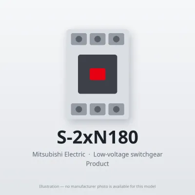 S-2xN180 Mitsubishi Low-voltage switchgear Magnetic Contactor