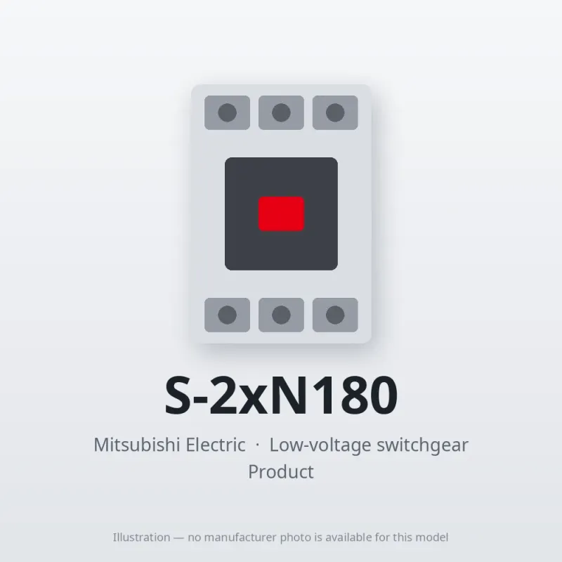 S-2xN180 Mitsubishi Low-voltage switchgear Magnetic Contactor