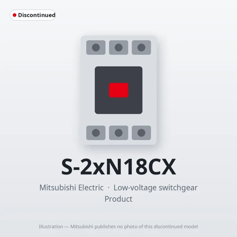 S-2xN18CX Mitsubishi Low-voltage switchgear Magnetic Contactor