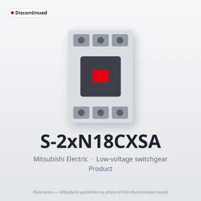 S-2xN18CXSA Mitsubishi Low-voltage switchgear Magnetic Contactor