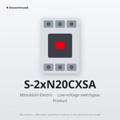 S-2xN20CXSA Mitsubishi Low-voltage switchgear Magnetic Contactor