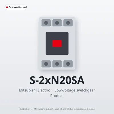 S-2xN20SA Mitsubishi Low-voltage switchgear Magnetic Contactor