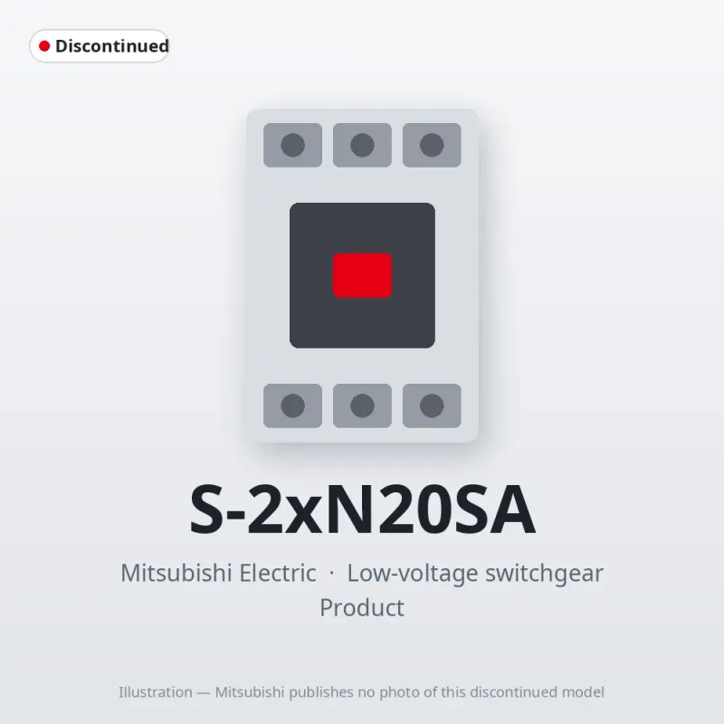 S-2xN20SA Mitsubishi Low-voltage switchgear Magnetic Contactor
