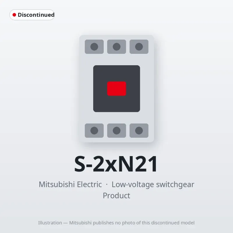 S-2xN21 Mitsubishi Low-voltage switchgear Magnetic Contactor