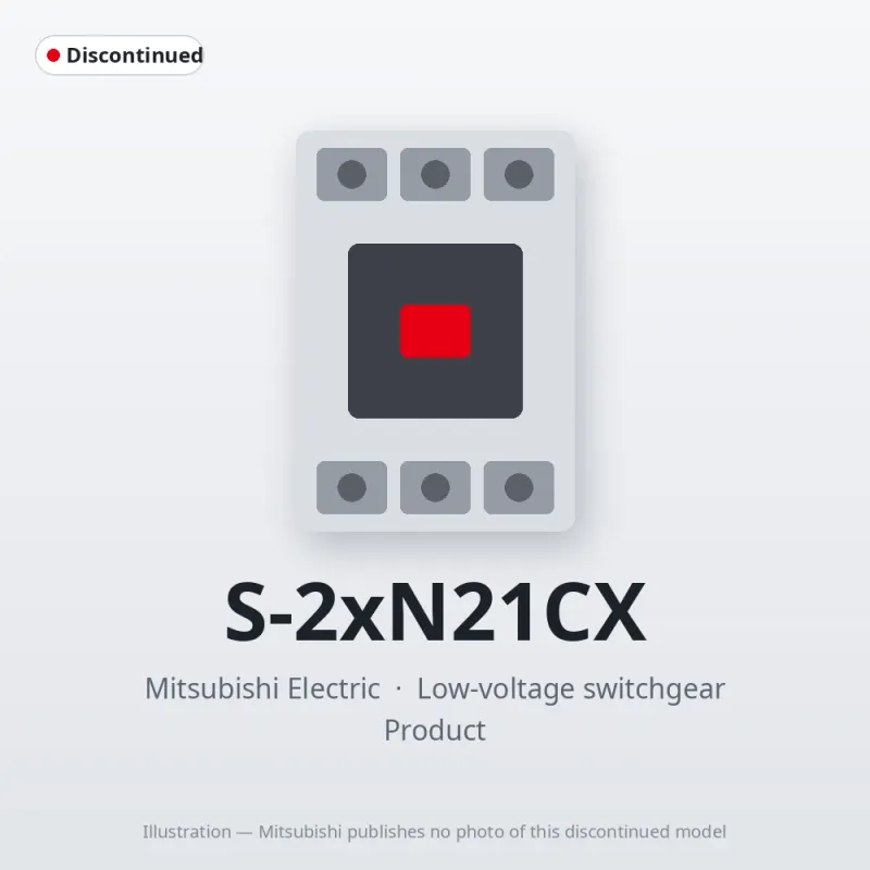 S-2xN21CX Mitsubishi Low-voltage switchgear Magnetic Contactor