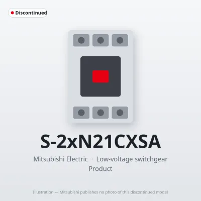 S-2xN21CXSA Mitsubishi Low-voltage switchgear Magnetic Contactor