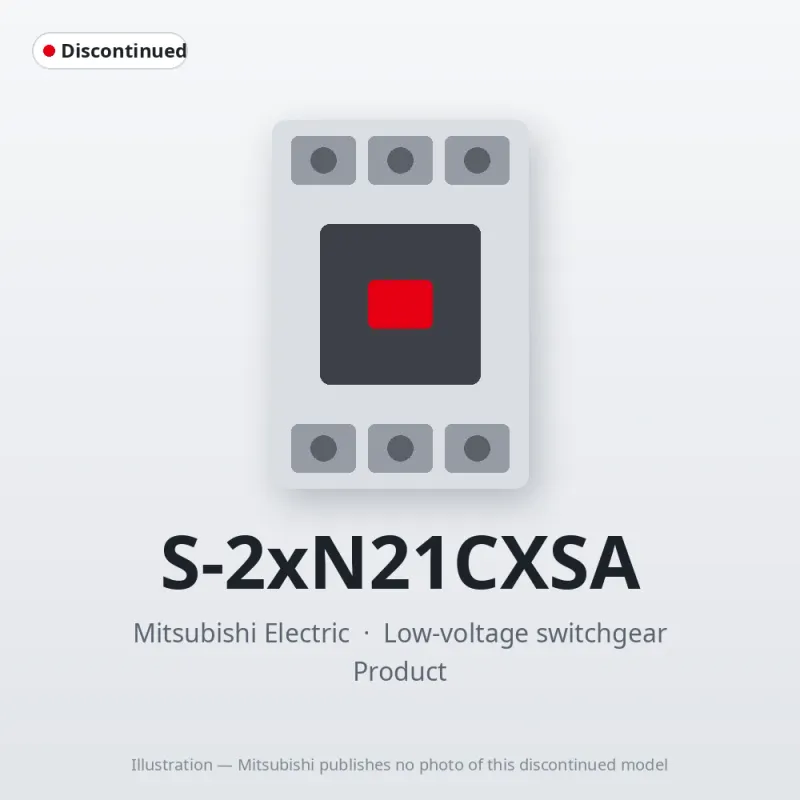 S-2xN21CXSA Mitsubishi Low-voltage switchgear Magnetic Contactor