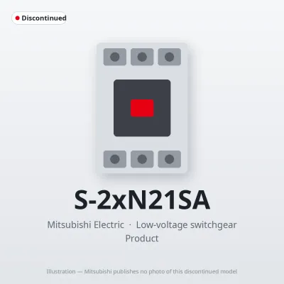 S-2xN21SA Mitsubishi Low-voltage switchgear Magnetic Contactor