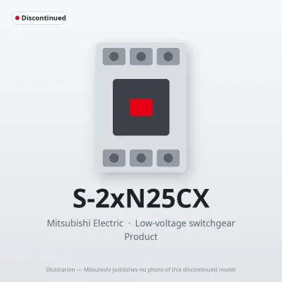 S-2xN25CX Mitsubishi Low-voltage switchgear Magnetic Contactor