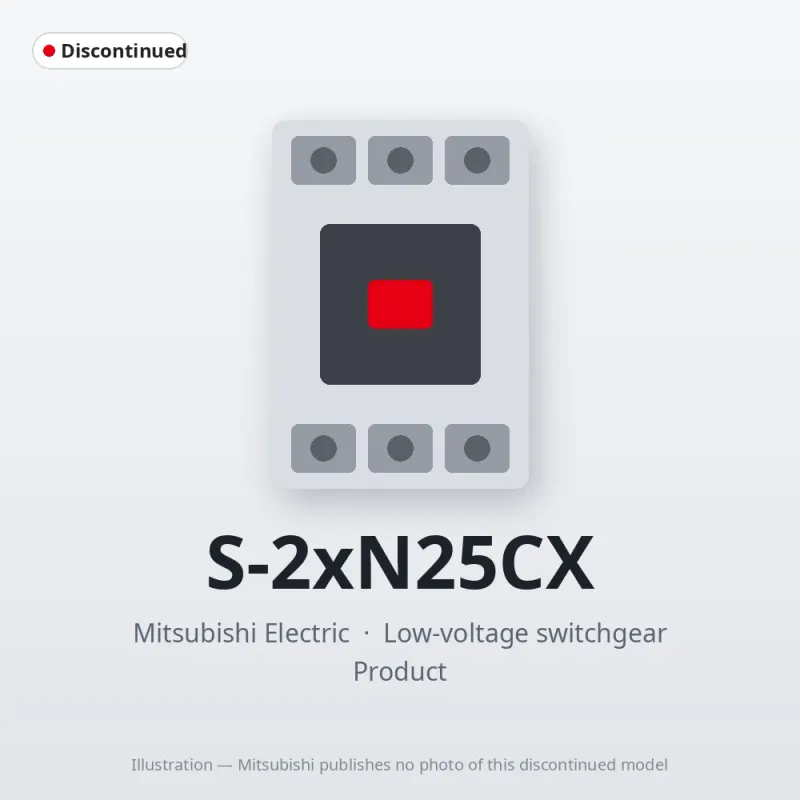 S-2xN25CX Mitsubishi Low-voltage switchgear Magnetic Contactor