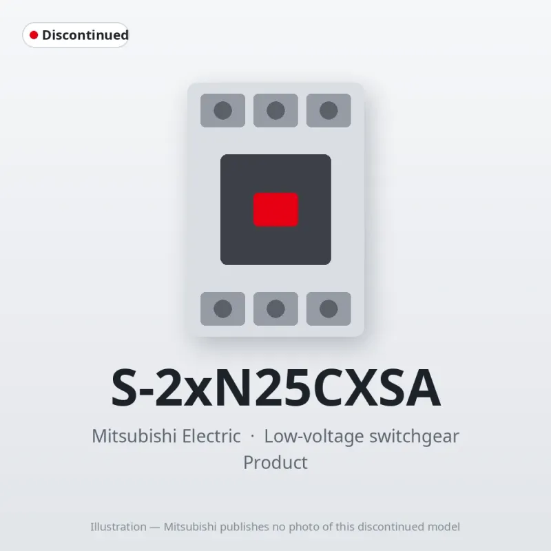 S-2xN25CXSA Mitsubishi Low-voltage switchgear Magnetic Contactor
