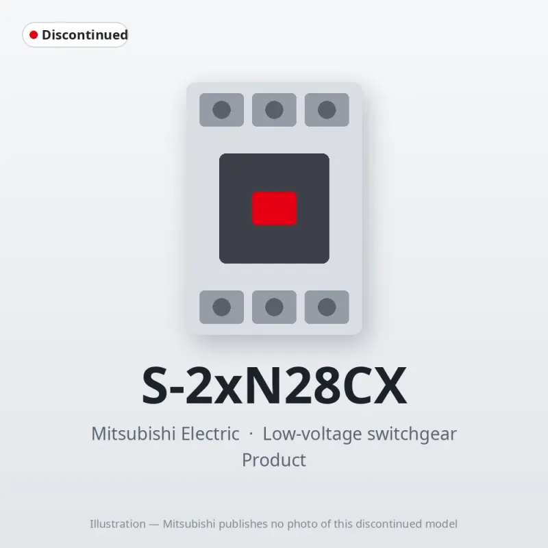 S-2xN28CX Mitsubishi Low-voltage switchgear Magnetic Contactor