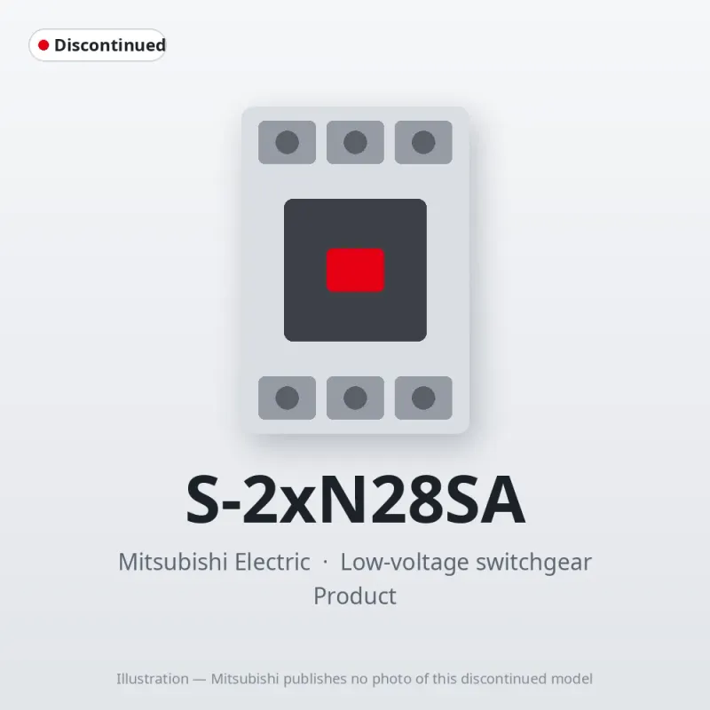 S-2xN28SA Mitsubishi Low-voltage switchgear Magnetic Contactor