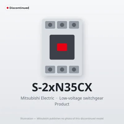S-2xN35CX Mitsubishi Low-voltage switchgear Magnetic Contactor