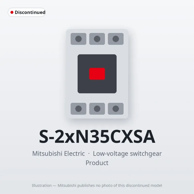 S-2xN35CXSA Mitsubishi Low-voltage switchgear Magnetic Contactor
