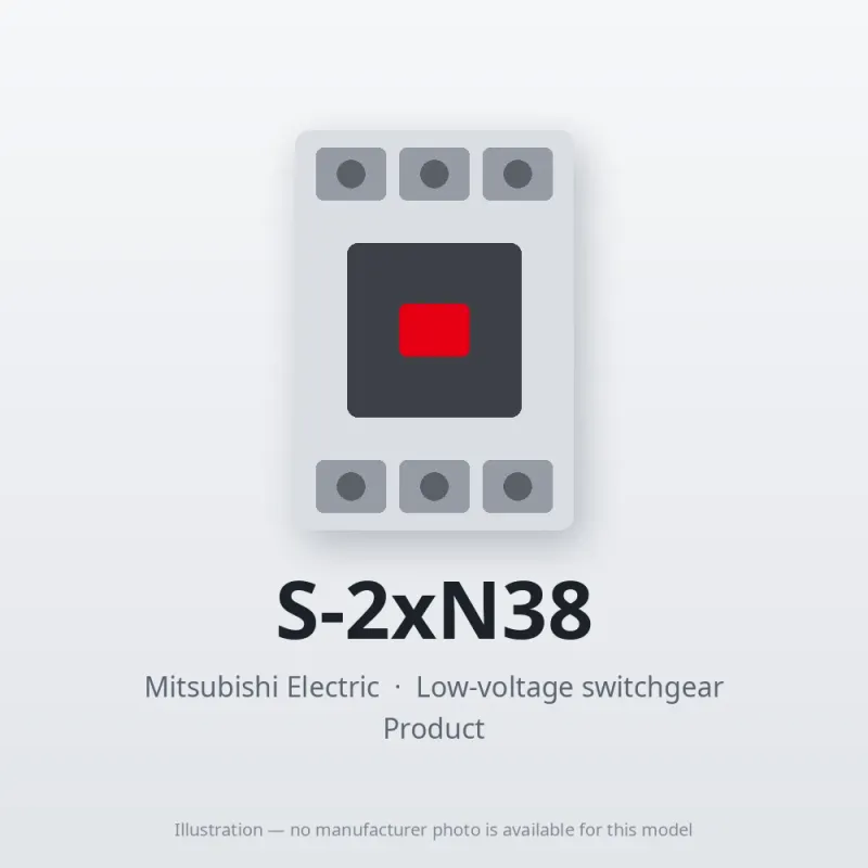 S-2xN38 Mitsubishi Low-voltage switchgear Magnetic Contactor