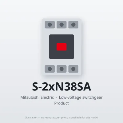 S-2xN38SA Mitsubishi Low-voltage switchgear Magnetic Contactor