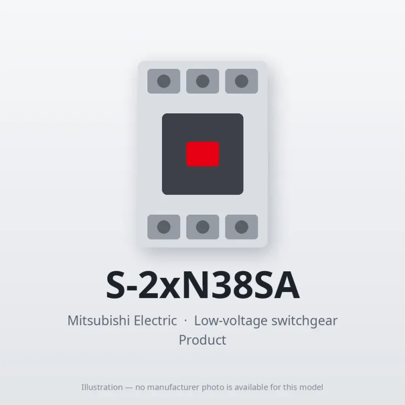 S-2xN38SA Mitsubishi Low-voltage switchgear Magnetic Contactor
