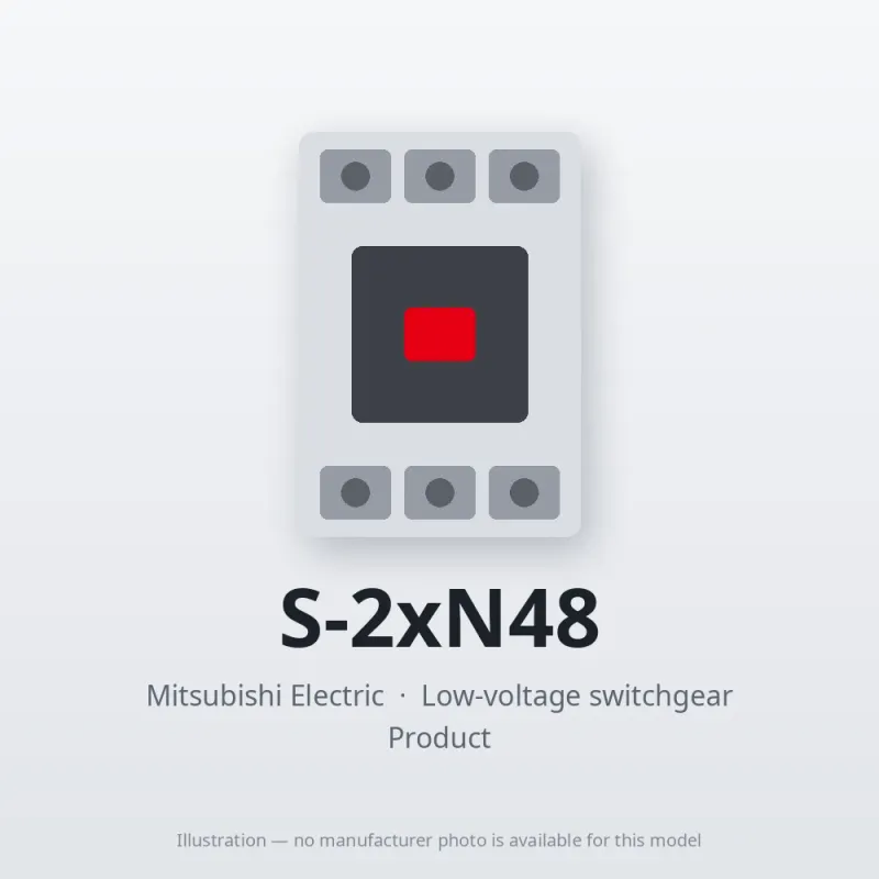 S-2xN48 Mitsubishi Low-voltage switchgear Magnetic Contactor